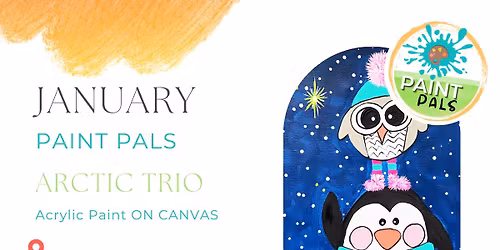 MONTHLY YOUTH ART | ARTIC TRIO January 2026 - PAINT PALS - 10 AM