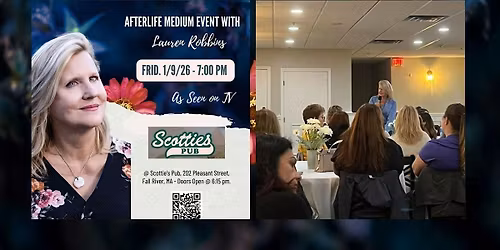 Afterlife Medium Event with Lauren Robbins, Seen on TV, in Fall River, MA