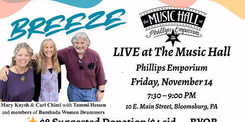 Breeze Duo with Tammi Hessen - Benefit for Columbia County Democrats