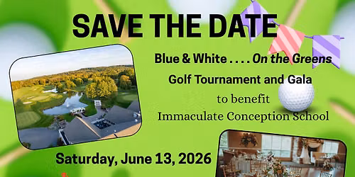 Blue & White on the Greens! I.C.'s Golf & Gala 