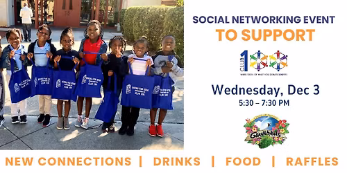 Social Networking Event To Support Club 100 Charities
