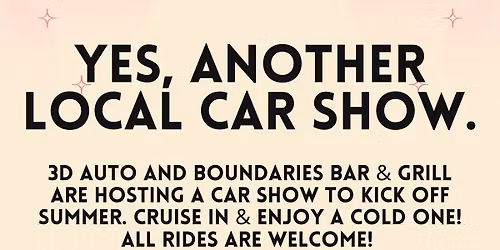 Car Show! 3D Auto + Boundaries