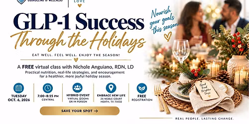 GLP-1 Success Through the Holidays | In-Person & Virtual