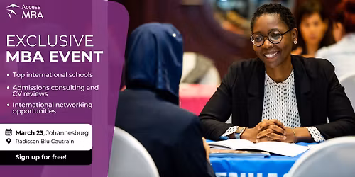 Meet Your Dream Universities at the Access MBA Johannesburg