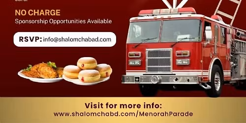 Menorah Firetruck & Car Parade