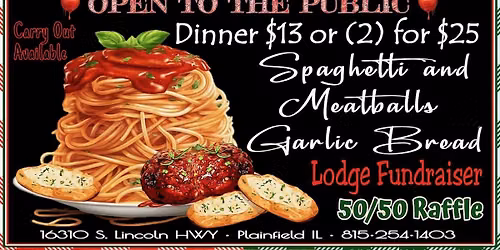 Spaghetti Dinner - Lodge Fundraiser