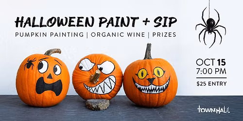 Townhall Halloween Sip + Paint Thursday, October 15th | 7 pm