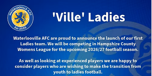 Waterlooville A.F.C ladies Trials