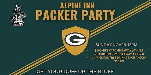 Packer Party at Alpine!