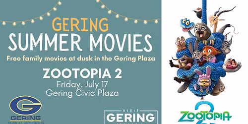 ZOOTOPIA 2 - Gering Summer Movie Series