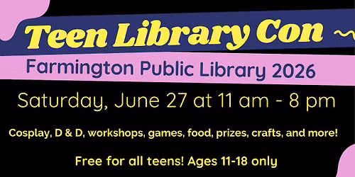 3rd Annual Teen Library Con