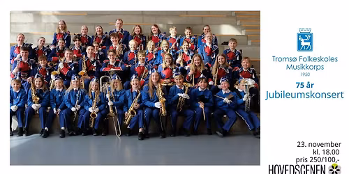 Troms\u00f8 Folkeskoles Musikkorps fyller 75 \u00e5r