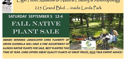 FALL NATIVE PLANT SALE with Green Guerrilla's Chris Flaherty