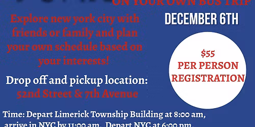 NYC Bus Trip with Limerick Township