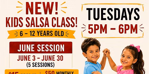 New Salsa Class for Kids & Teens with Phoenix Salsa Dance! Open Enrollment