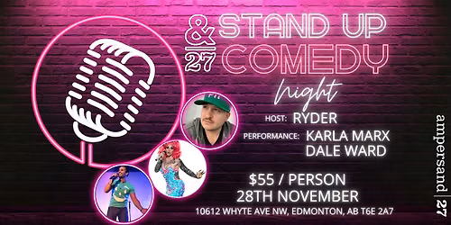 Stand-Up & Supper: Edmonton\u2019s Funniest Night Out at Ampersand 27