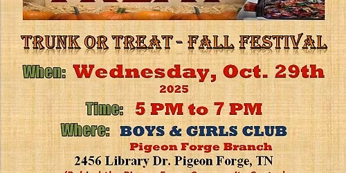 Trunk or Treat - Fall Festival
