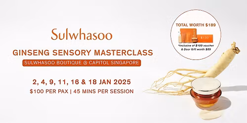 Sulwhasoo Ginseng Sensory Masterclass | Capitol Boutique