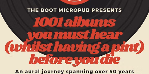 1001 albums you must hear (whilst having a pint) before you die