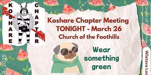 Koshare Chapter Meeting