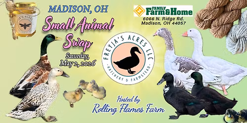 Freyja's Acres at the Madison Family Farm & Home Small Animal Swap!