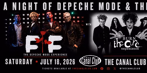 Depeche Mode and Cure tribute night at the Canal club