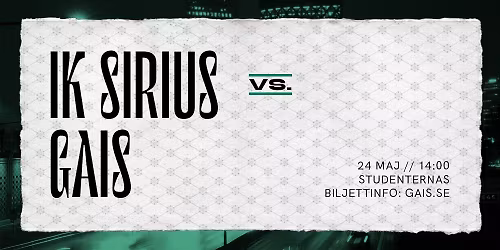 IK Sirius - GAIS i Allsvenskan