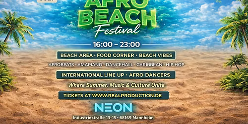 AFRO BEACH OPEN AIR - Day Party Mannheim Saturday 18 July  