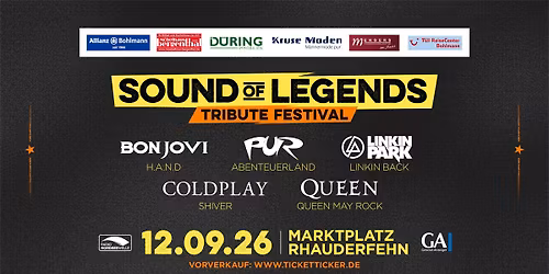 \u201eSound of Legends\u201c \u2013 Ostfrieslands gr\u00f6\u00dftes Tribute Festival 