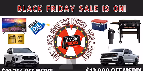 Black Friday Sales+ Spin the Wheel Event!