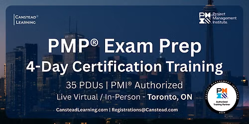 PMP\u00ae Exam Prep \u2013 4-Day Certification Training (Toronto)