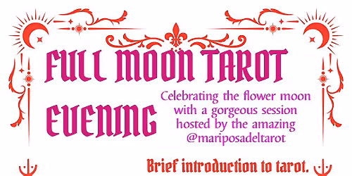 Flower moon tarot evening