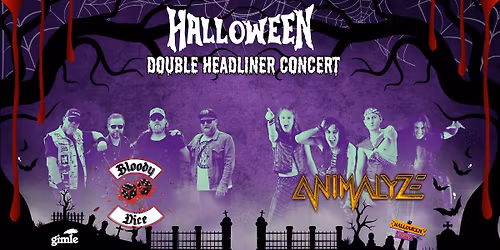 Animalyze + Bloody Dice - Halloween-koncert p\u00e5 Gimle