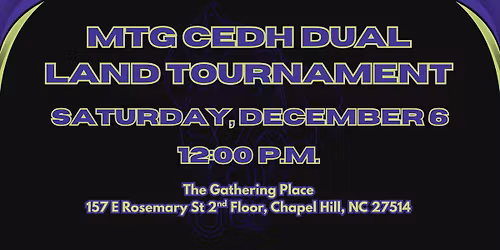 MTG CEDH Dual Land Tournament