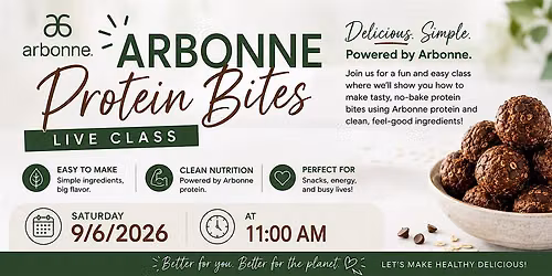 Arbonne Protein Bite Class