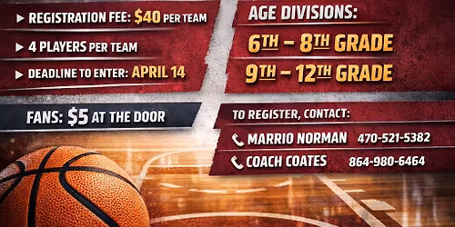 3 VS 3 Basketball Fundraiser Event