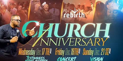 Rebirth Christian Center Anniversary Week