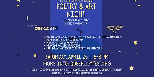 OUTSpoken Poetry and Art Night (plus Open Mic and Silent Auction)