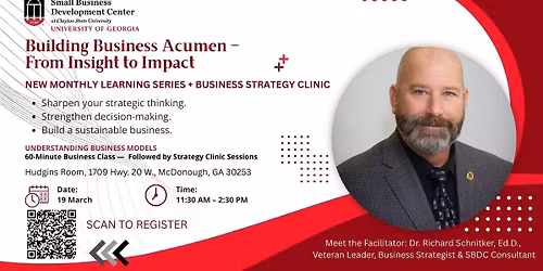 SBDC Building Business Acumen - From Insight to Impact: Understanding Business Models