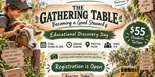 The Gathering Table: Becoming a Good Steward | Educational Discovery Day