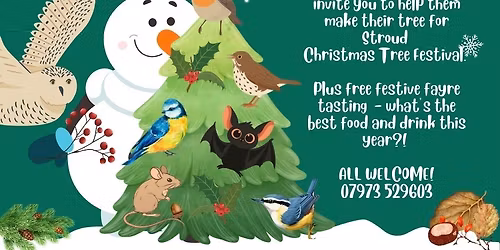 Christmas tree decoration and festive food