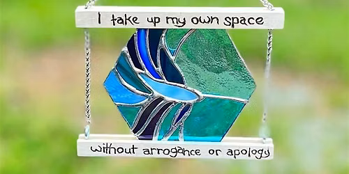 Bounded: explorations of line, shape, and taking up space in stained glass
