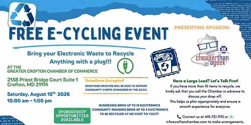 FREE E-Cycling Event