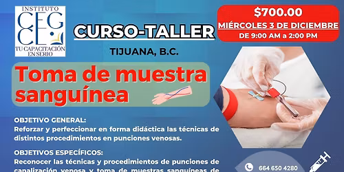 Curso-Taller "Toma de muestra sangu\u00ednea"