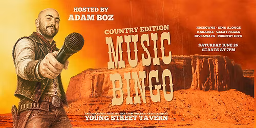 Music Bingo: Country Edition @ Young Street Tavern
