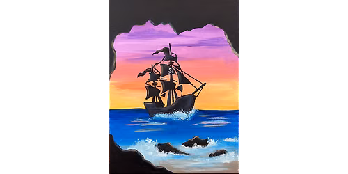 Pirate\u2019s Sunset Paradise - Paint and Sip in San Diego | Classpop!\u2122