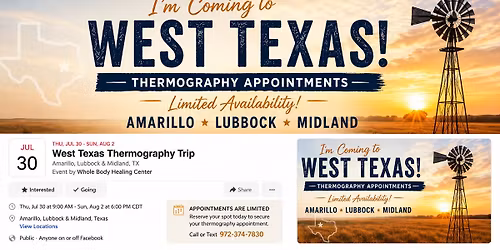 West Texas Thermography Tour \u2013 Amarillo \u2022 Lubbock \u2022 Midland