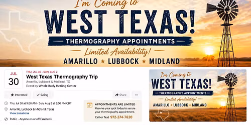West Texas Thermography Tour \u2013  Lubbock \u2022 Midland