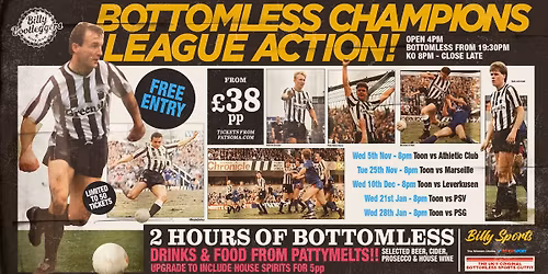 BOTTOMLESS CHAMPIONS LEAGUE ACTION - Live - Toon vs Leverkusen