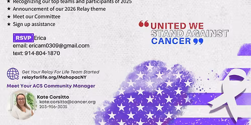 2026 Kickoff Event - Relay For Life of Mahopac